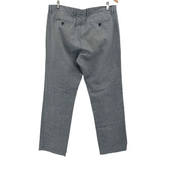 Banana Republic Mens Straight Leg Chambray Cotton Chino Pants Gray Size‎ 34/34 - Picture 3 of 9